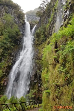 Risco Wasserfall im Naturschutzgebiet Rabacal