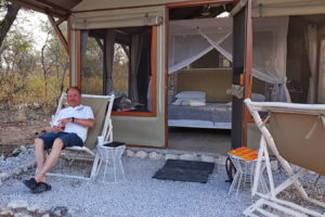 Zelt mit Terrasse -Mushara Bush Camp