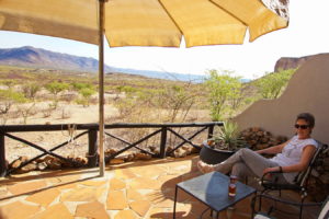 Vingerklip Lodge -Terrasse zum Entspannen